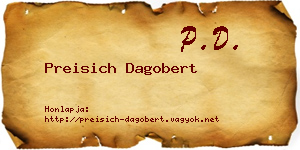 Preisich Dagobert névjegykártya